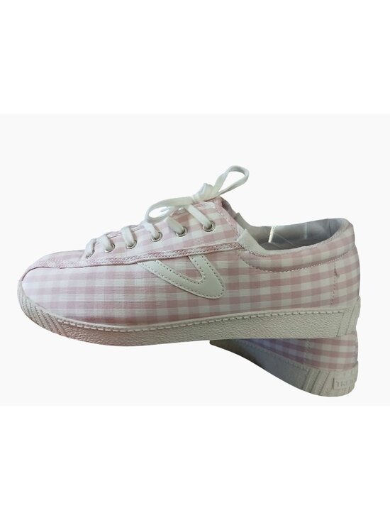 Tretorn Shoes - Tretorn Nylite White Pink Gingham Canvas Lace Up Sneakers Women’s Size 11 Shoes